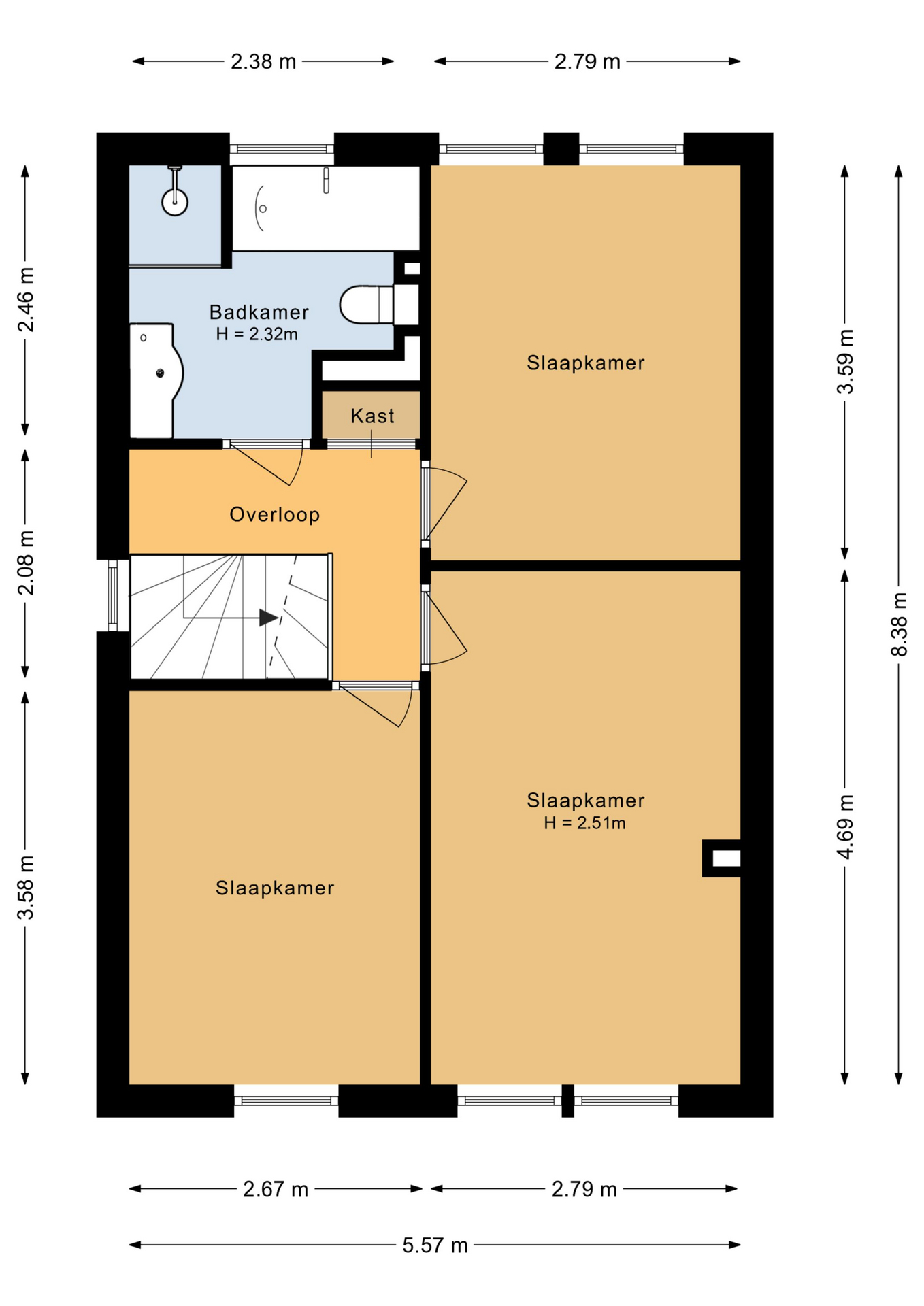 Wold 20 17 - 8225 AV - lelystad-plattegrond-2